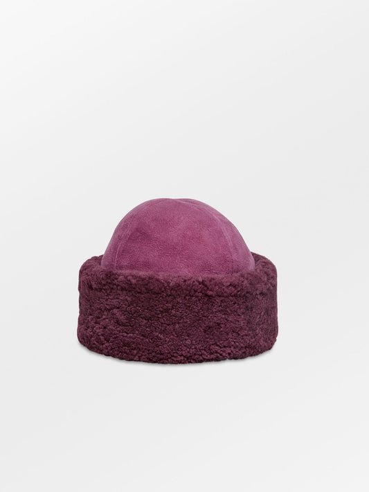 Becksöndergaard, Dora Shearling Hat - Fig Red, accessories, winter accessories, accessories, winter accessories