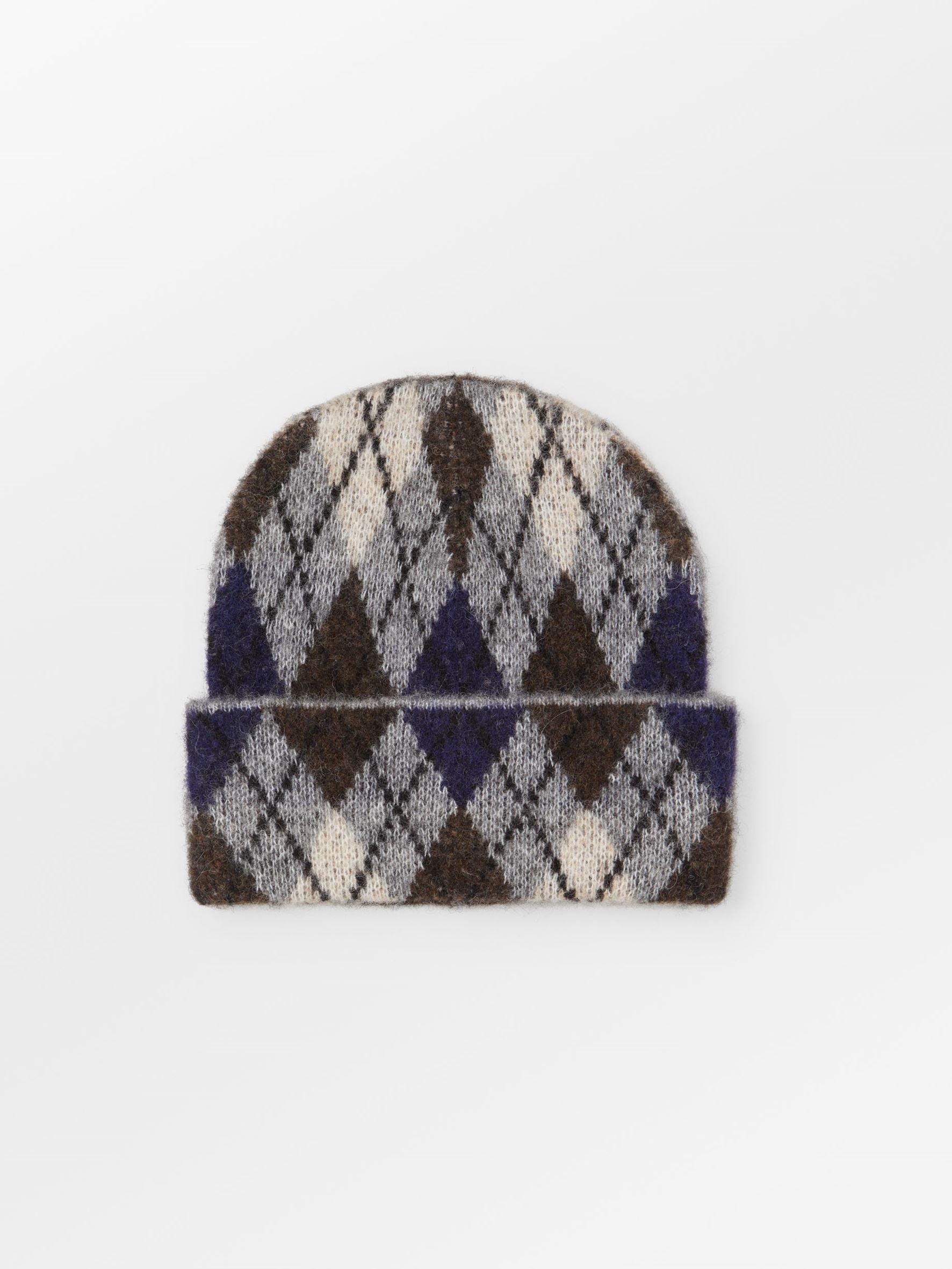 Argyle Wool Beanie OneSize Becksöndergaard.dk