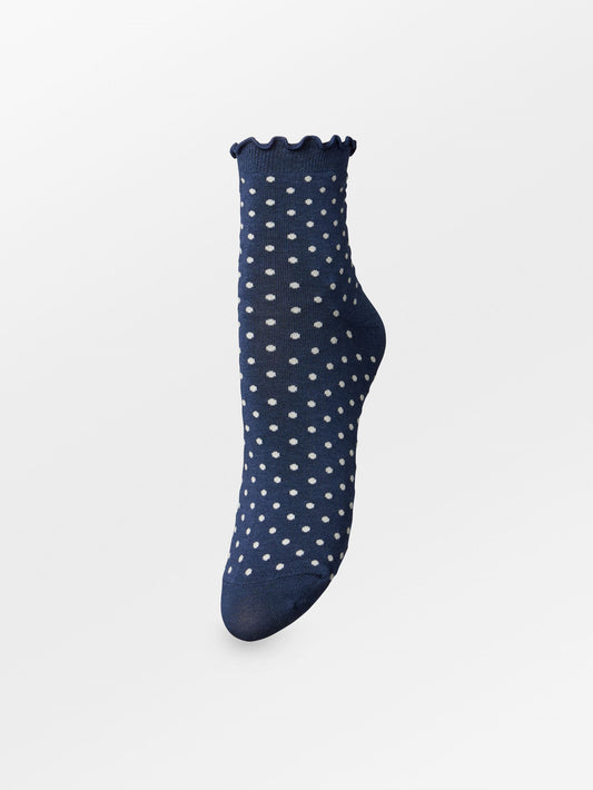 Dotted Frilla Short Sock Socks Becksöndergaard.dk
