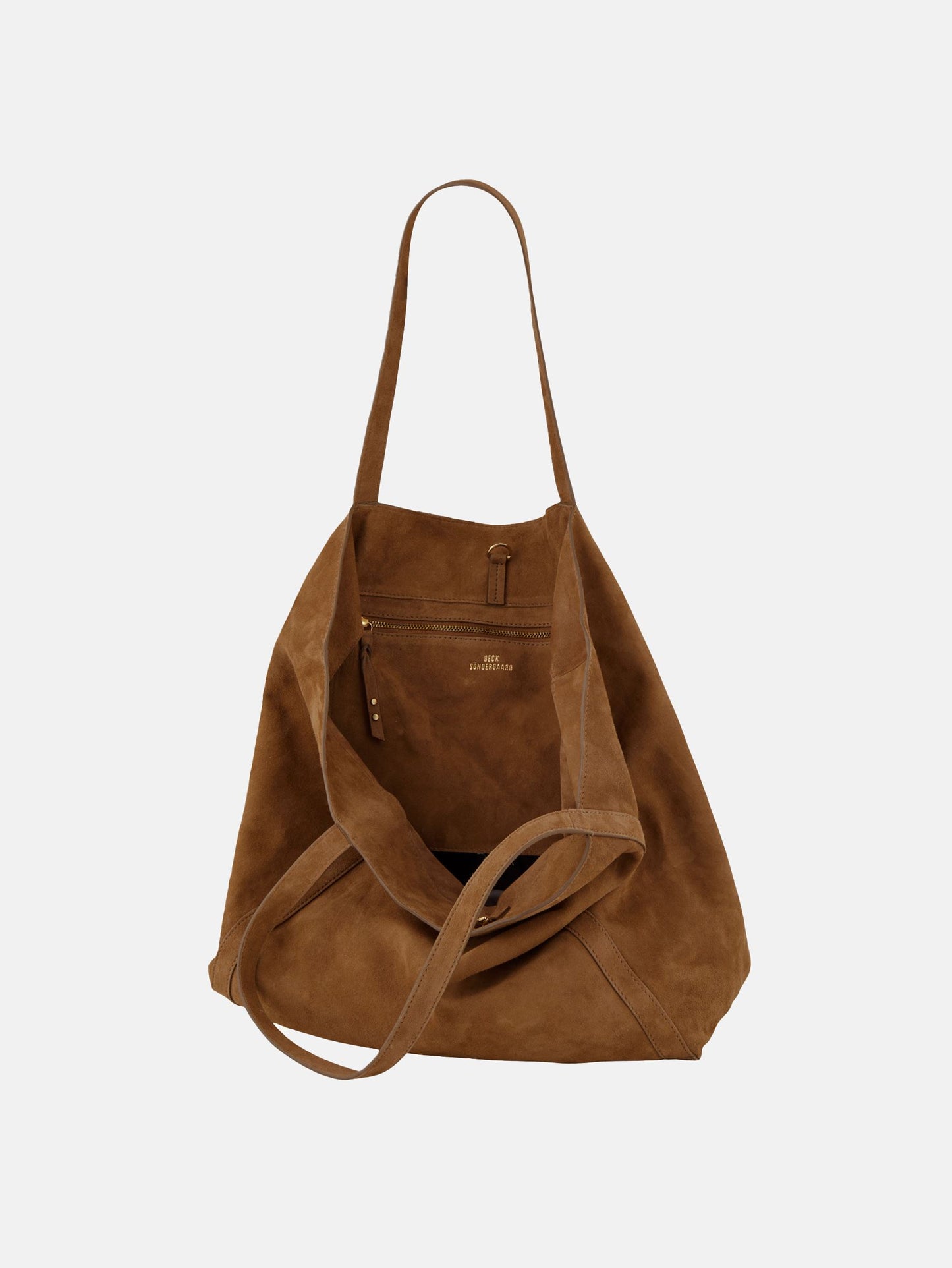 Suede Eden Shopper - Brun OneSize Becksöndergaard.dk   