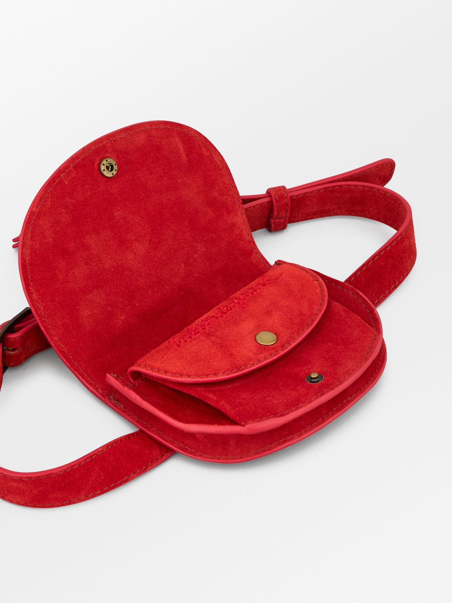 Becksöndergaard, Suede Belt Bag - Adrenaline Red, bags, sale, sale, bags, bags, bags, gifts, black week, black week, black week