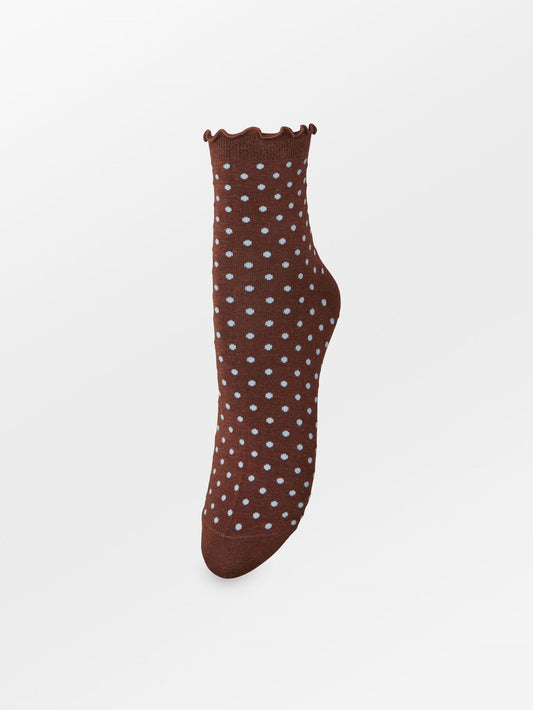 Dotted Frilla Short Sock Socks Becksöndergaard.dk