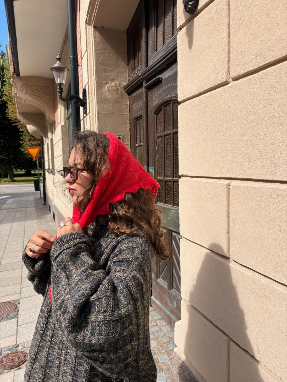 Becksöndergaard, Opany Triangle Scarf - Salsa Red, scarves, winter accessories, winter accessories, scarves, scarves