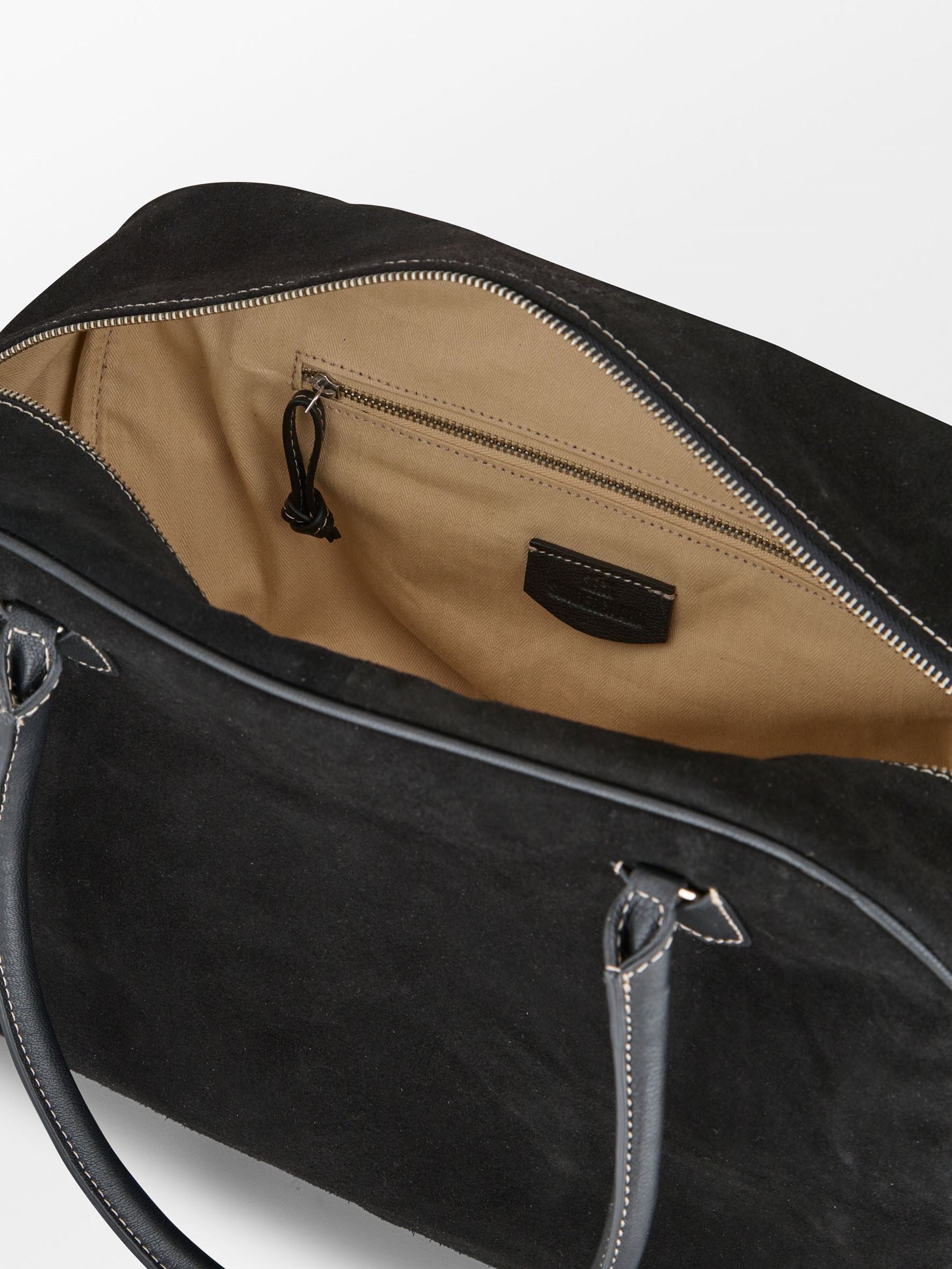 Becksöndergaard, Suede Bailie Bag - Black, bags, bags, bags