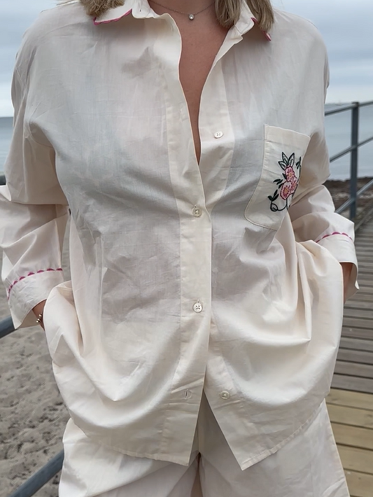 Scallop Efloria Pyjamas Shirt Clothing Becksöndergaard.dk