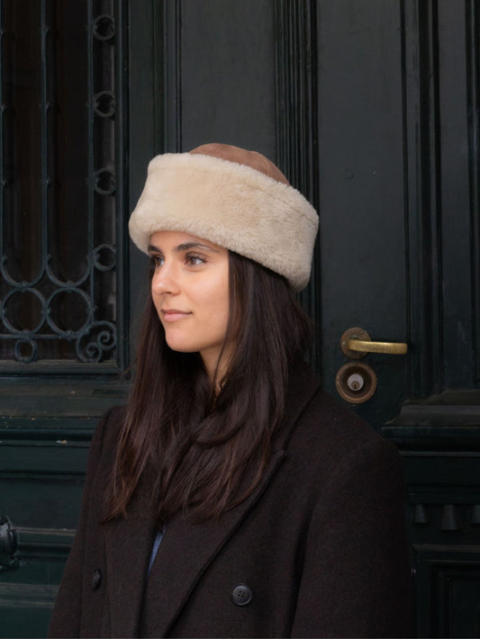 Becksöndergaard, Dora Shearling Hat - Emperador Brown, accessories, winter accessories, accessories, winter accessories