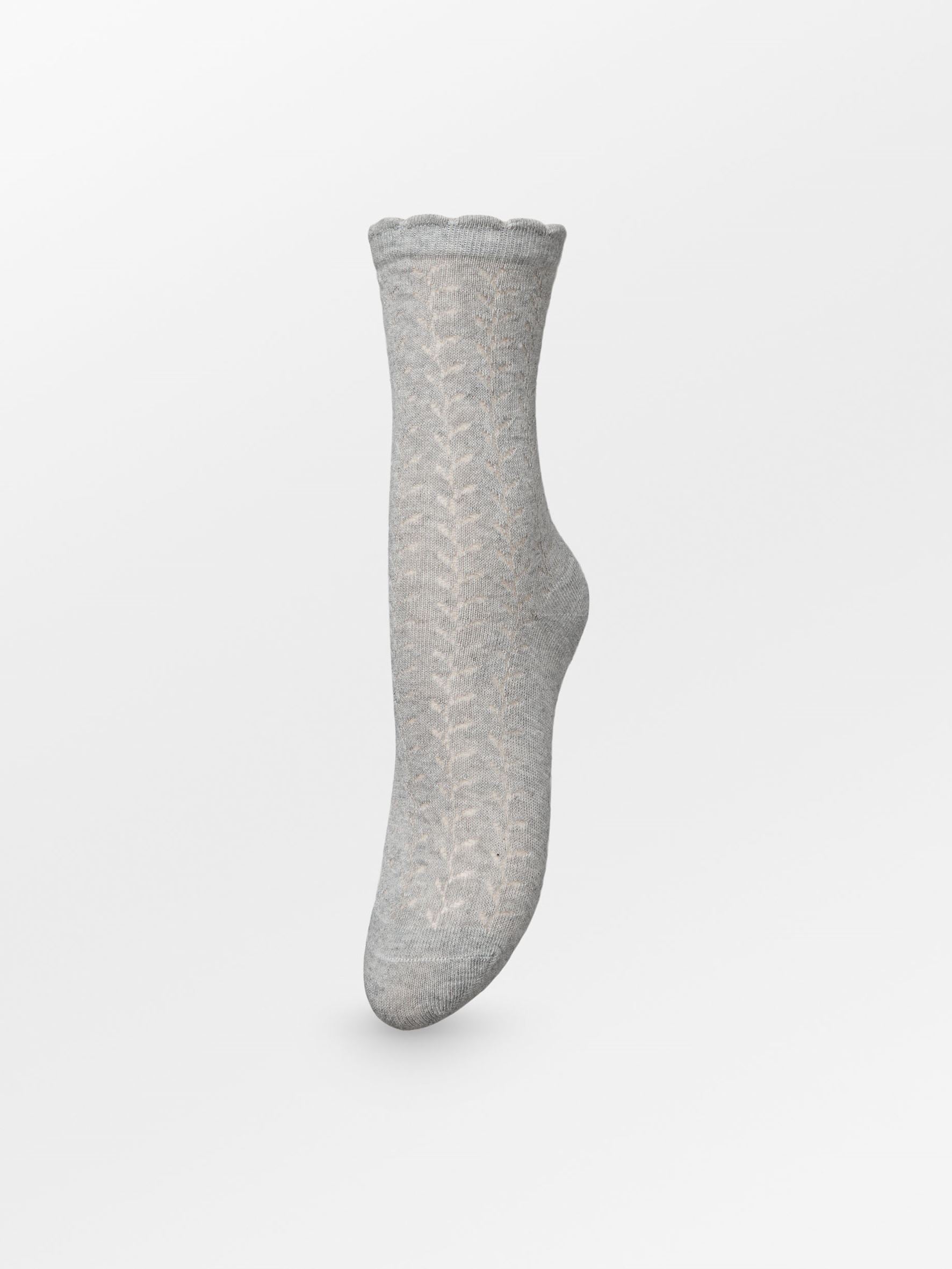 Becksöndergaard, Leofa Cotta Sock - Light Grey Melange, socks, socks, black week, black week