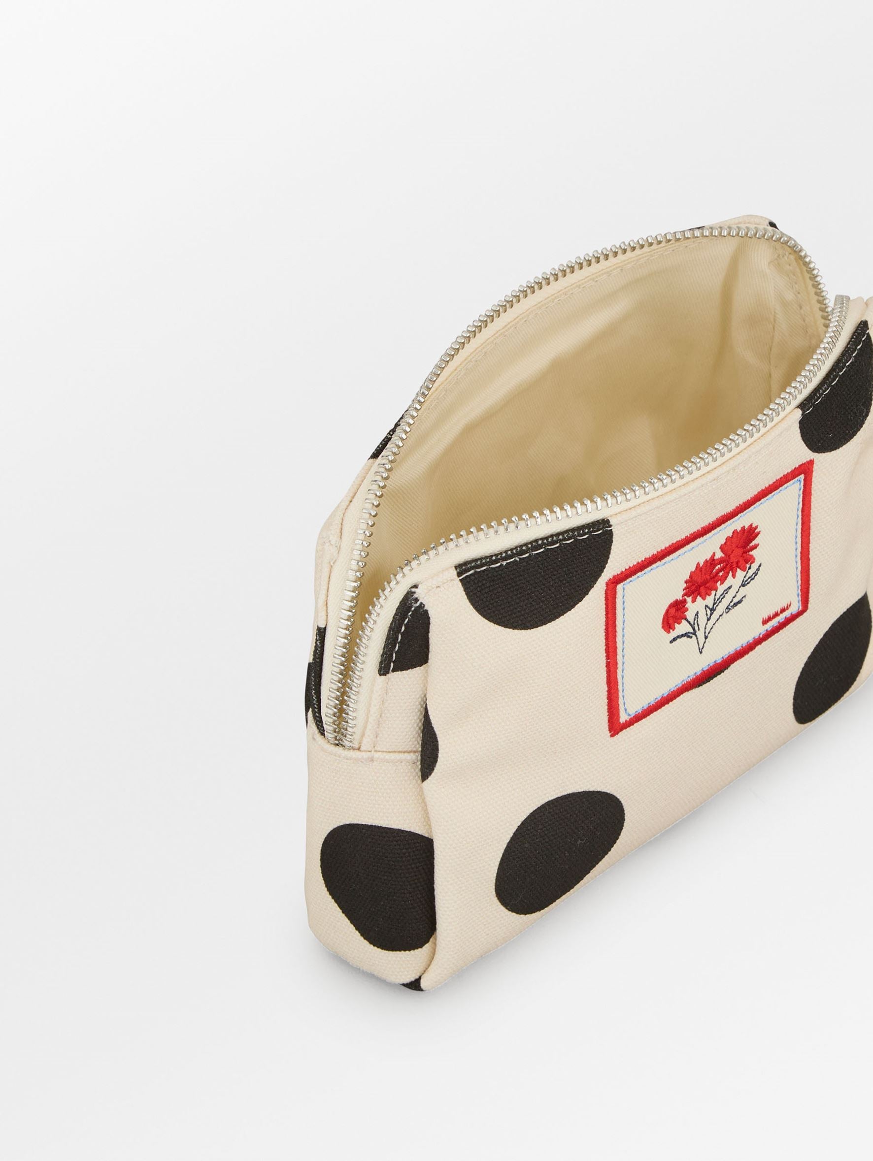 Maxi Polka Canvas Pouch Bag OneSize Becksöndergaard.dk