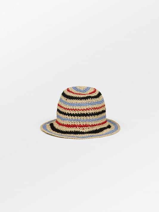 Striped Saverina Straw Hat Clothing Becksöndergaard.dk   