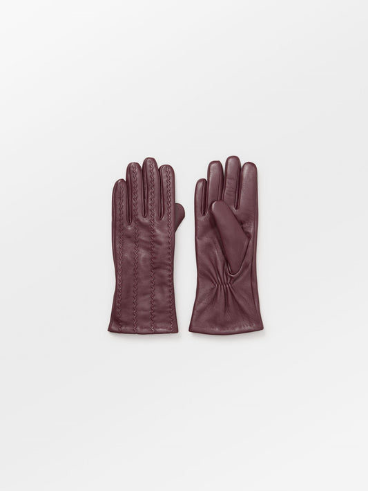 Becksöndergaard, Tack Leather Glove - Maroon Brown, accessories, accessories, winter accessories, winter accessories