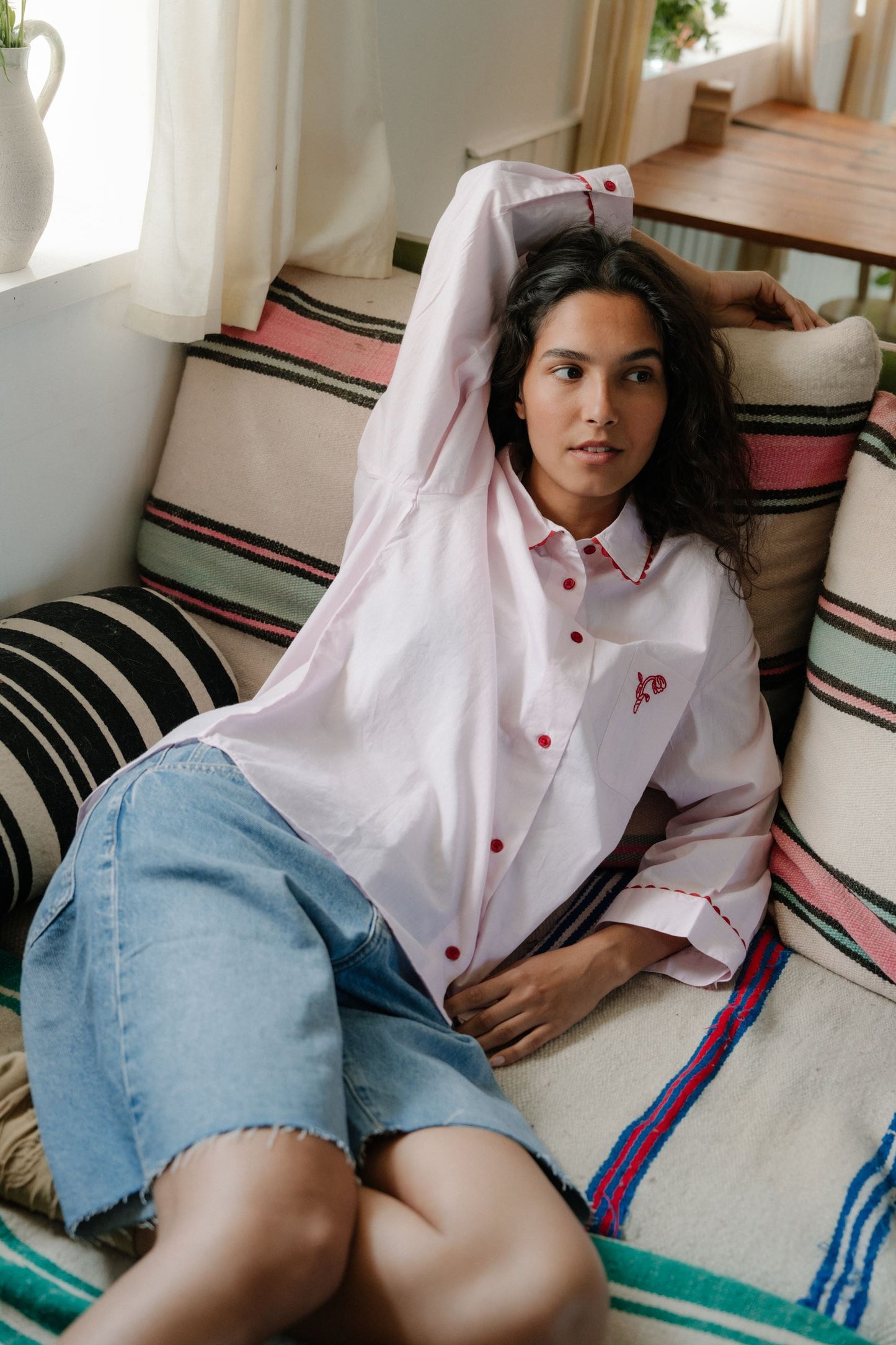 Becksöndergaard, Scallop Pyjamas Shirt - Pale Lilac Pink, sale, sale, sale