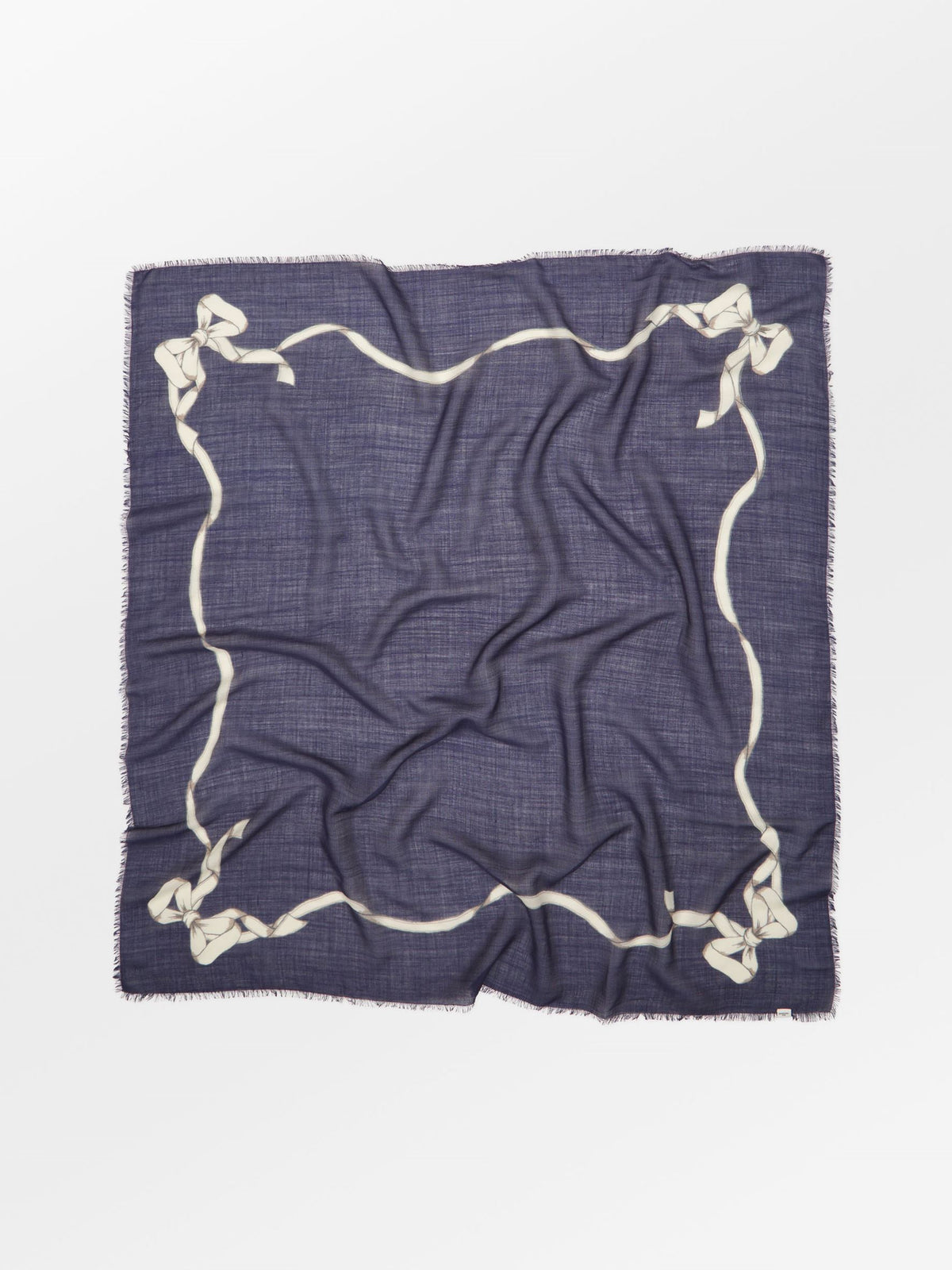 Becksöndergaard, Bowtora Siw Scarf - Navy Blue, scarves, scarves, scarves