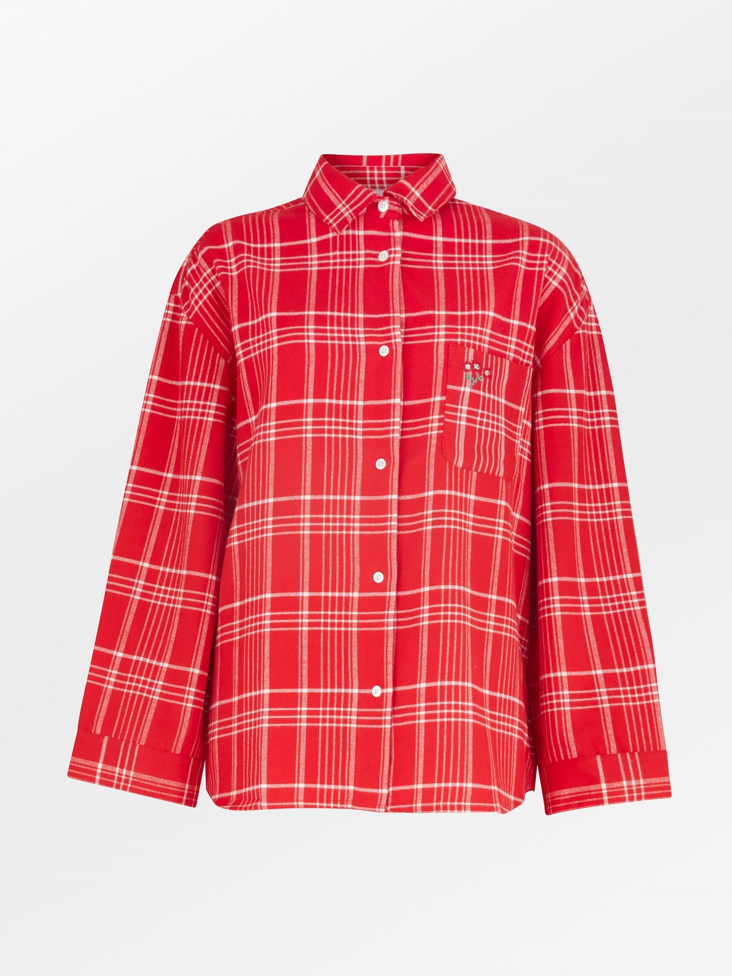 Flannel Grid Pyjamas Shirt Clothing Becksöndergaard.dk