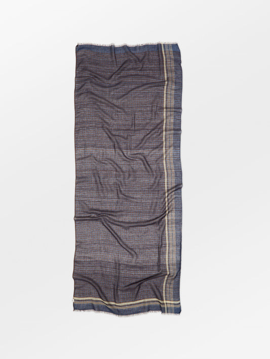 Becksöndergaard, Checkia Cowea Scarf  - Vintage Indigo Blue, scarves, scarves, winter accessories