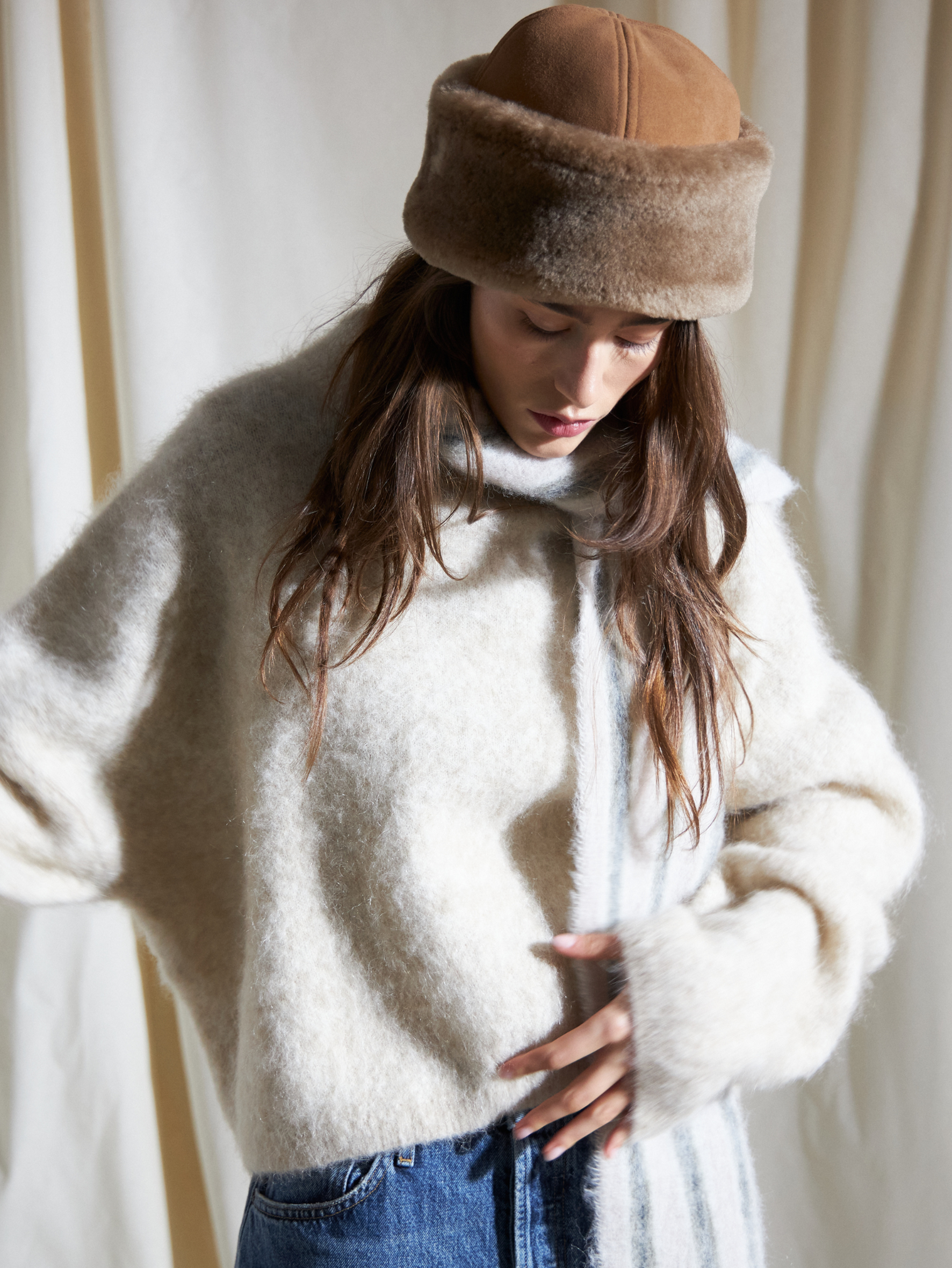 Dora Shearling Hat Clothing Becksöndergaard.dk