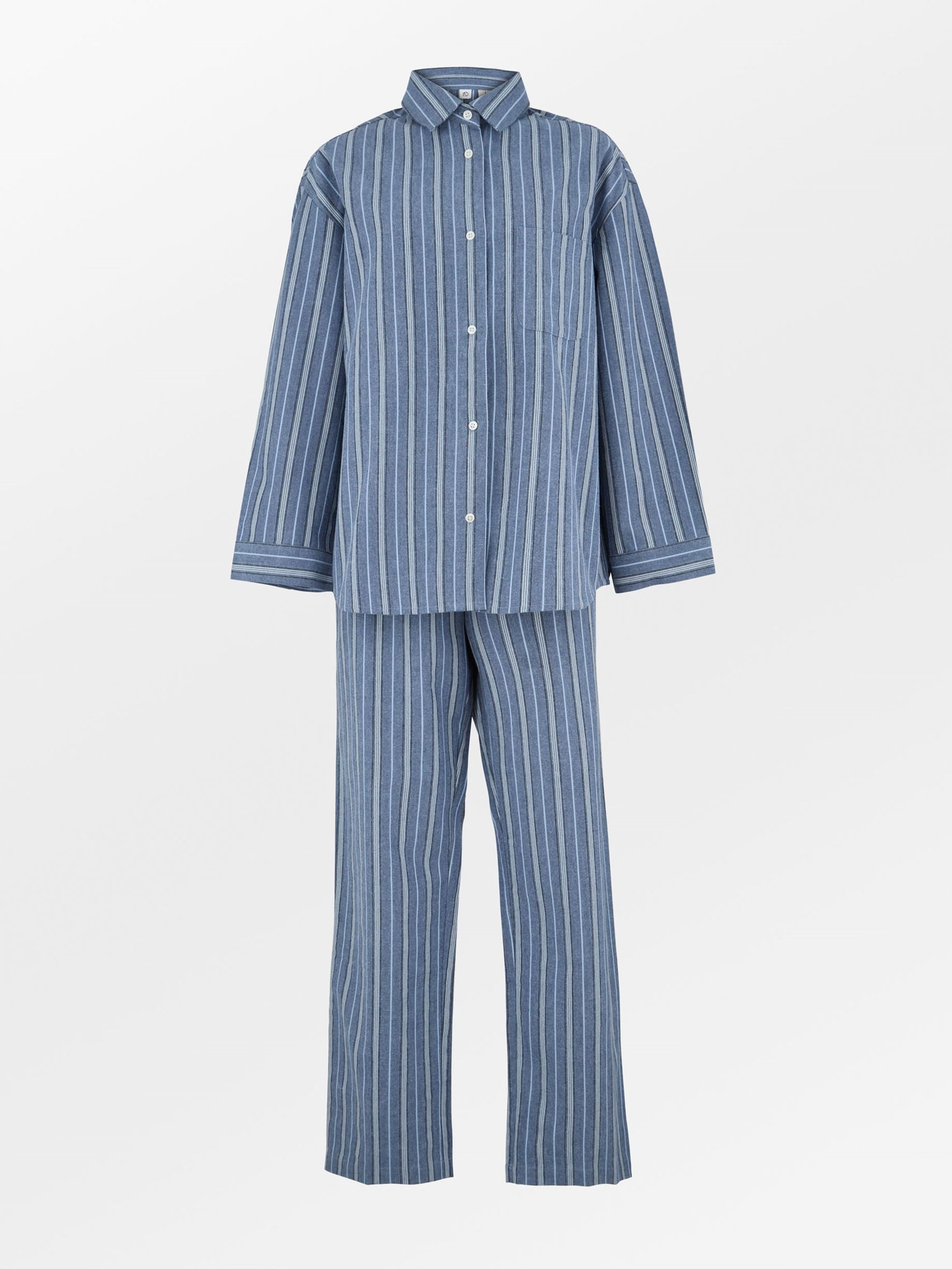 Striped Flannel Pyjamas Set Clothing Becksöndergaard.dk