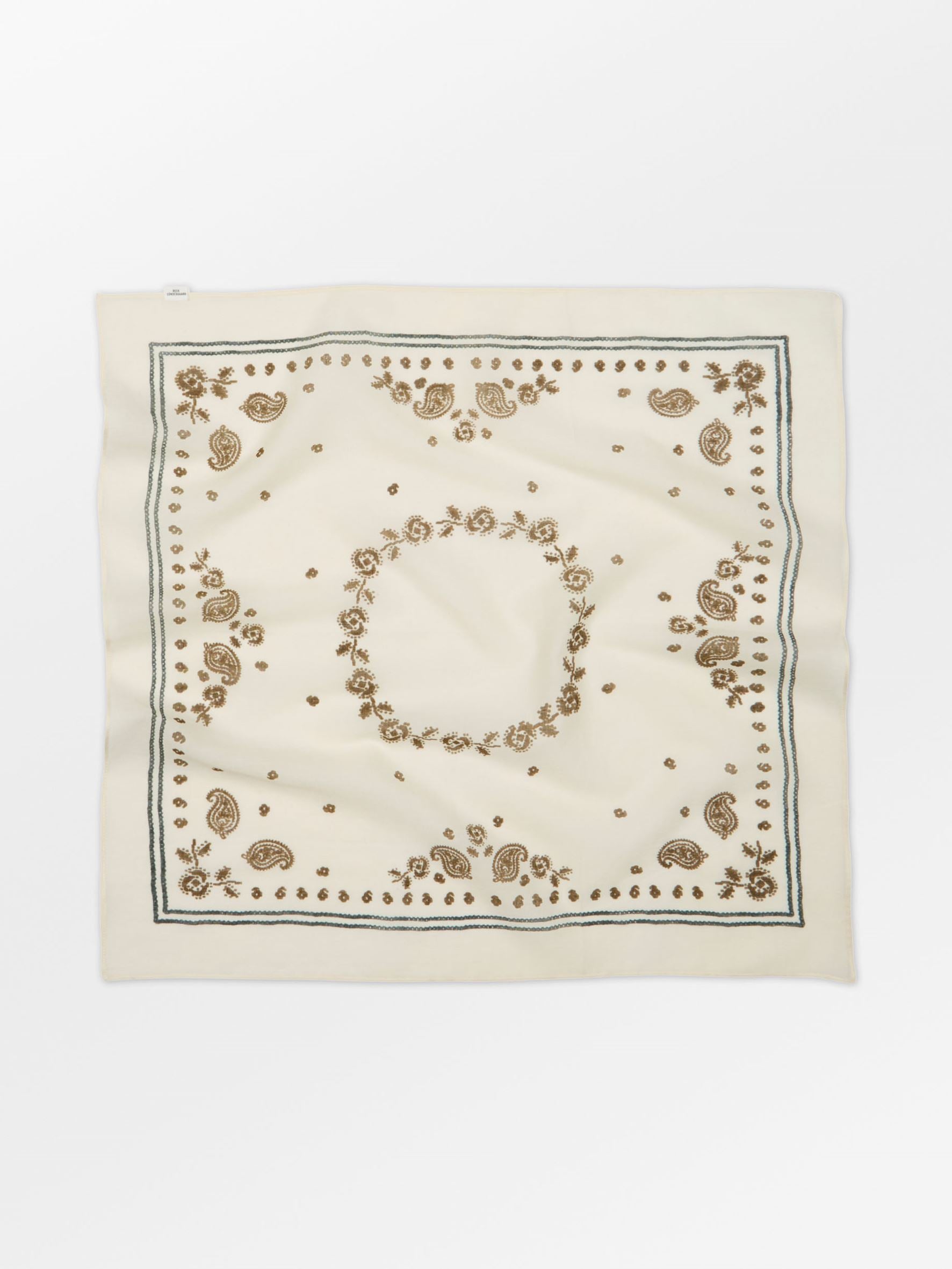 Bloom Paisley Cotta Scarf OneSize Becksöndergaard.dk