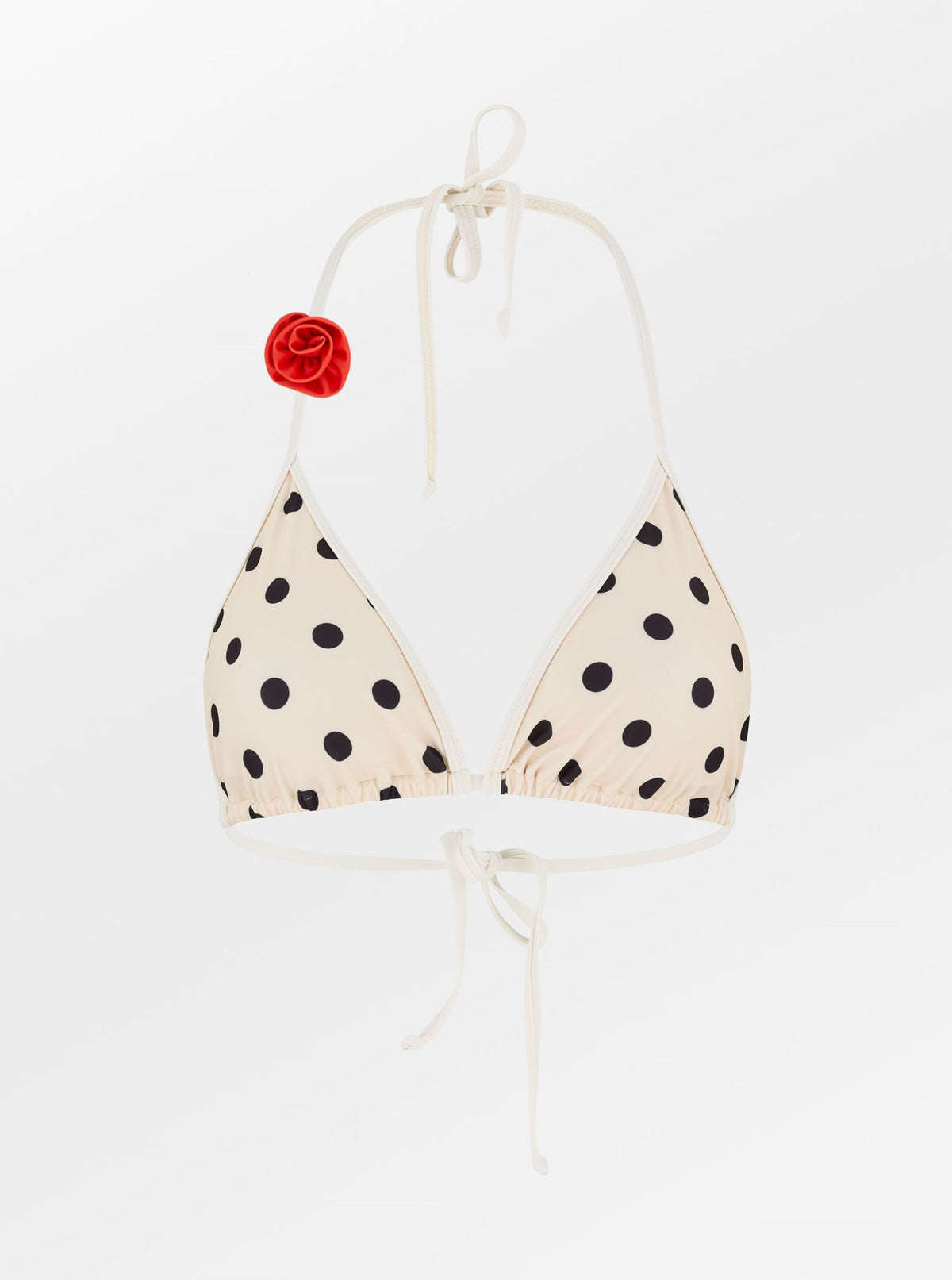 Contrast Maxi Polka Bel Bikini Top Clothing Becksöndergaard.dk