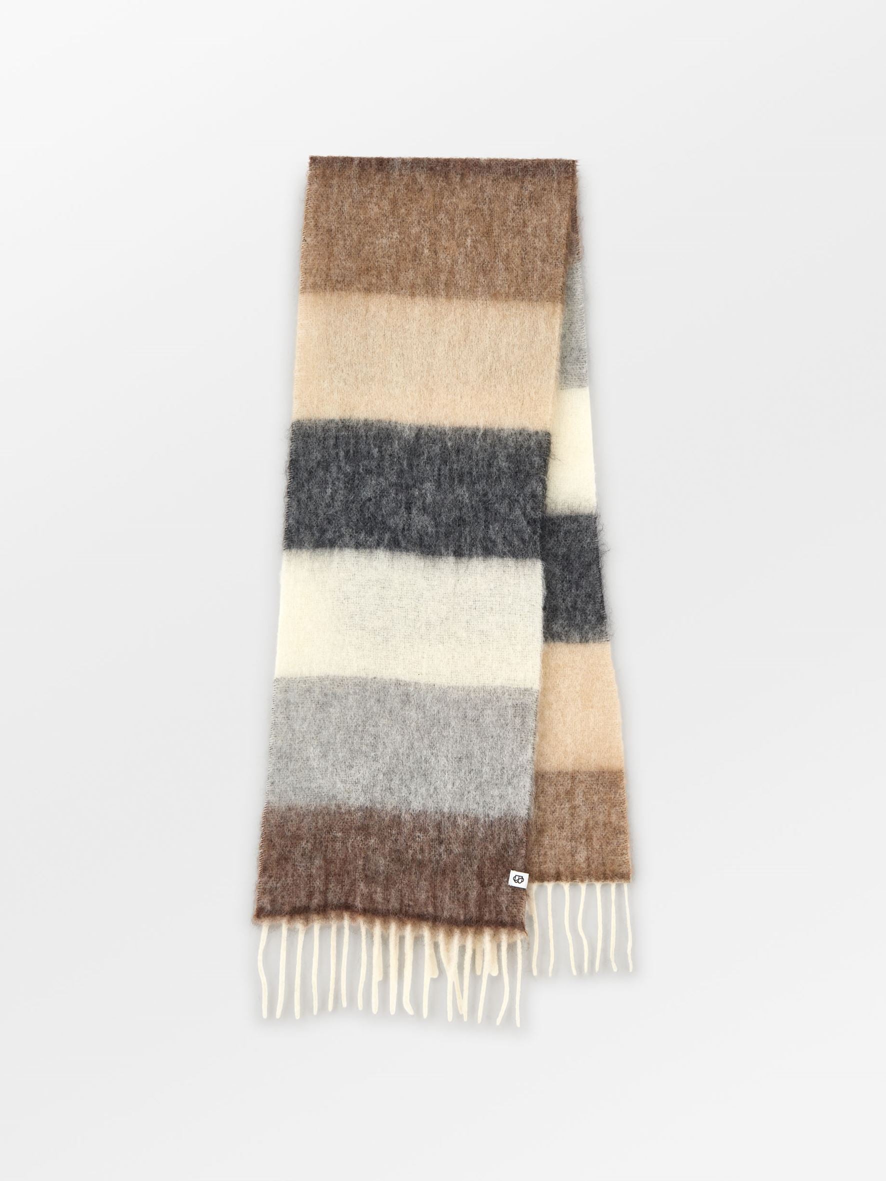 Becksöndergaard, Strada Tilda M Scarf - Rain Drum Brown, scarves, scarves, scarves, black week, black week