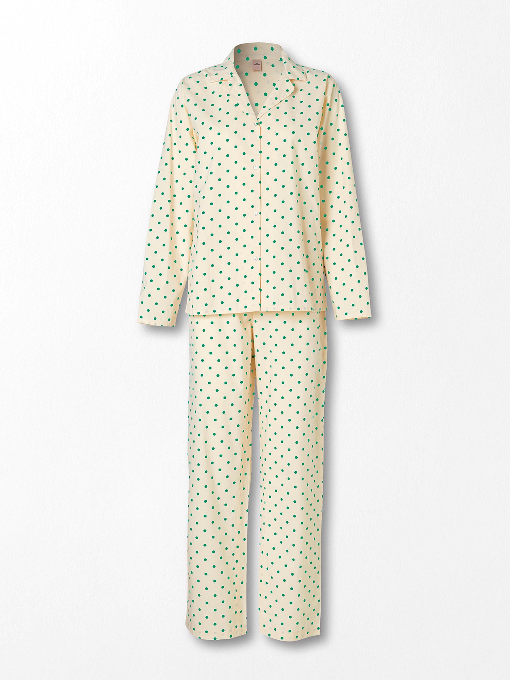 Dot Pyjamas Set - Green Clothing Becksöndergaard.dk   
