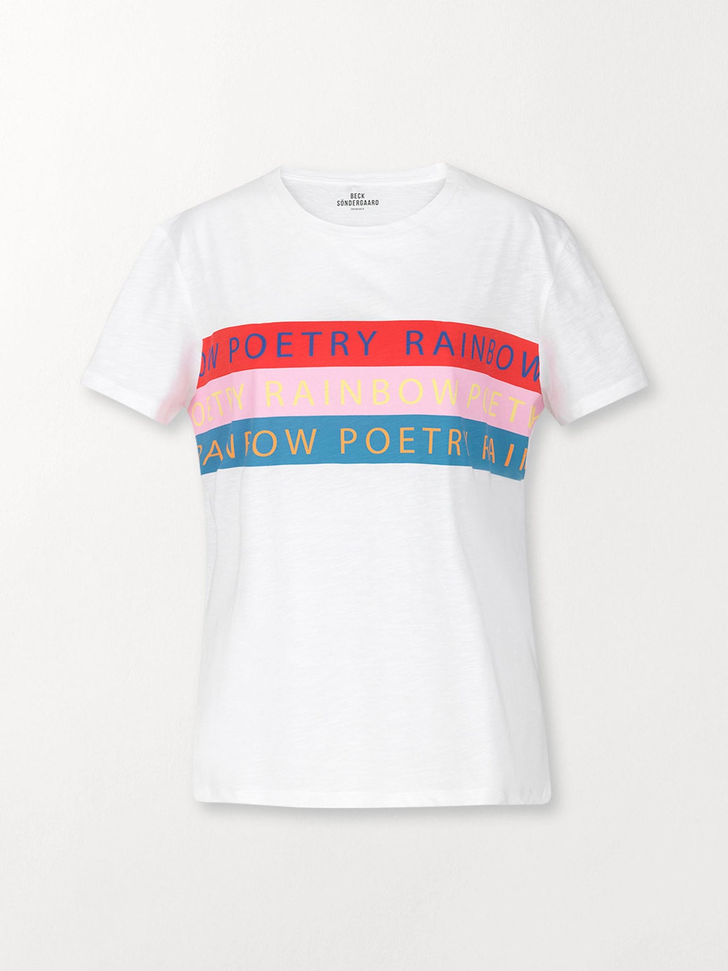 Rainbow Poetry T-Shirt Clothing Becksöndergaard.dk   