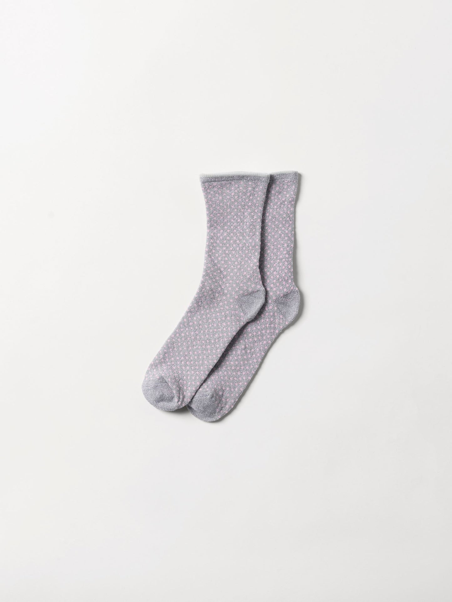 Becksöndergaard, Dina Small Dots Coll. - Silver Gray, socks, socks