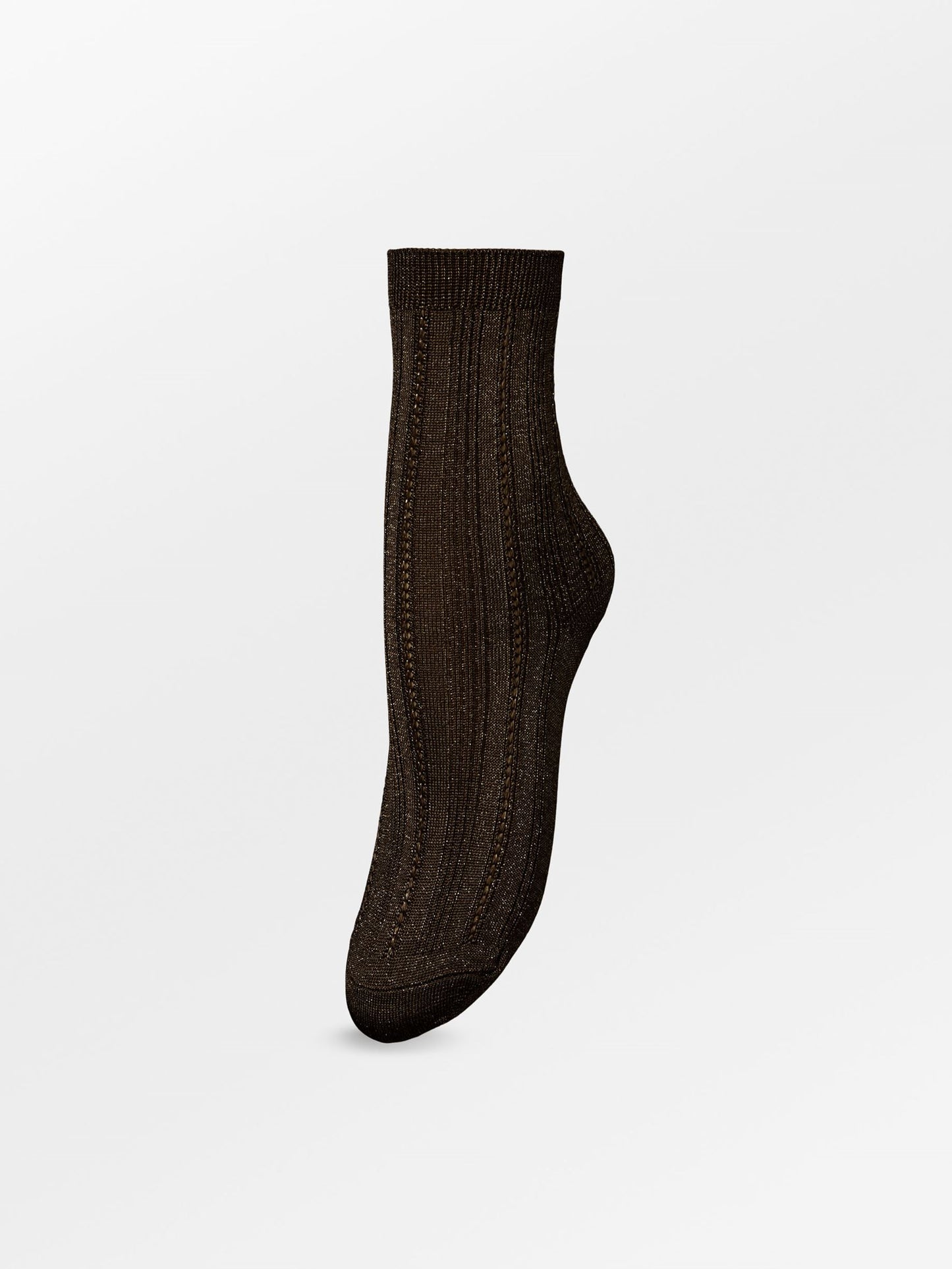 Becksöndergaard, Glitter Drake Sock - Hot Fudge Brown, socks, archive, socks
