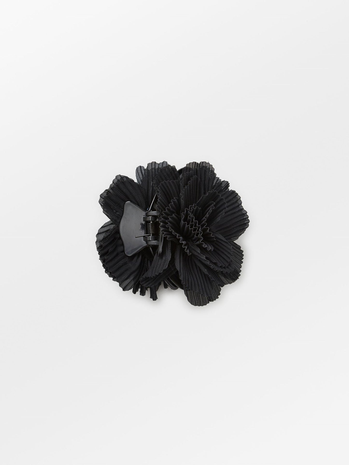 Becksöndergaard, Plissé Flower Hair Claw - Black, archive, archive, sale, sale, archive