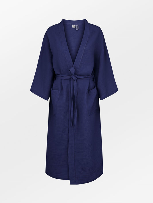 Becksöndergaard, Solid Gauze Luelle Kimono - Navy Blue, homewear, homewear