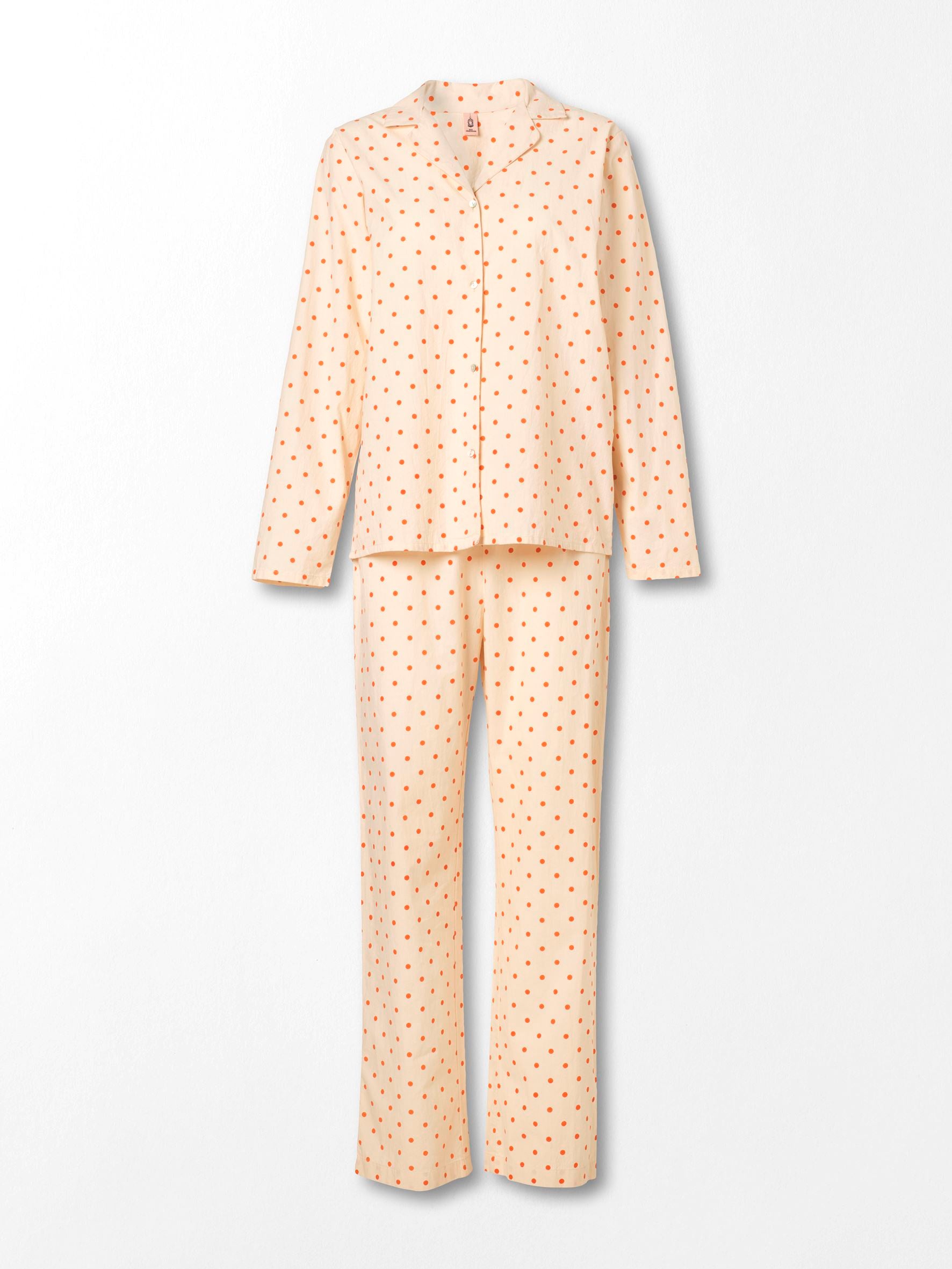 Dot Pyjamas Set - Orange Clothing Becksöndergaard.dk   