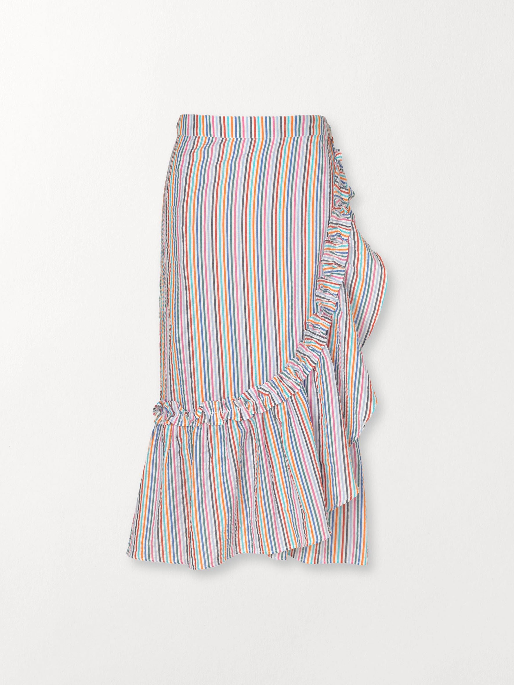 Striped Camillia Long Skirt OneSize Becksöndergaard.dk   